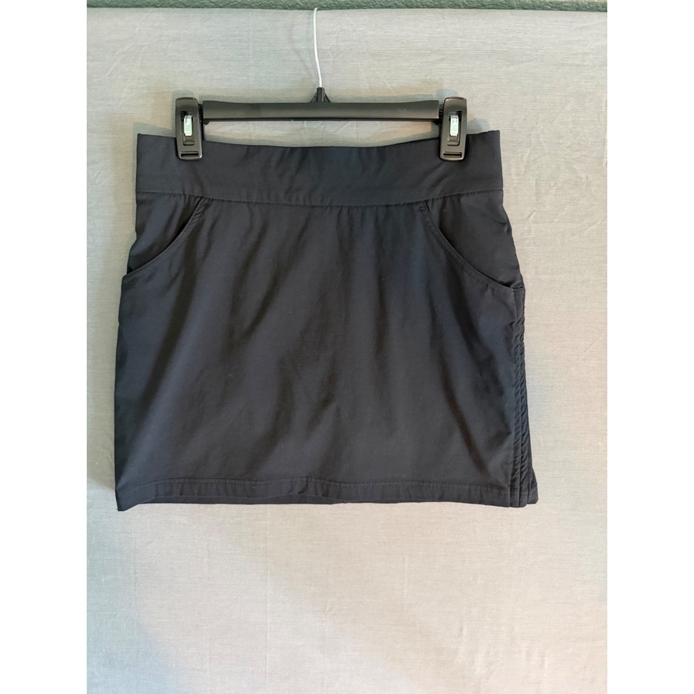 Columbia Sportswear Black Skirt Skort Size M Pockets Under Shorts Tennis Golf